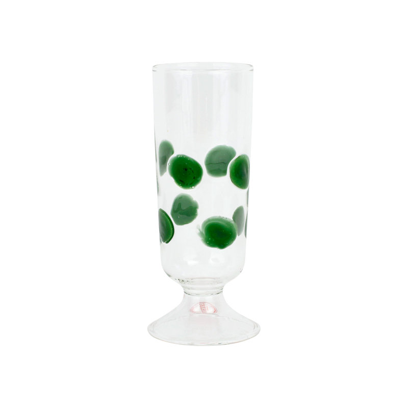 Drop Green Champagne Glass