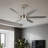 Brushed Nickel 62 In. Integrated LED 6-Speed Color Changing Indoor Ceiling Fan