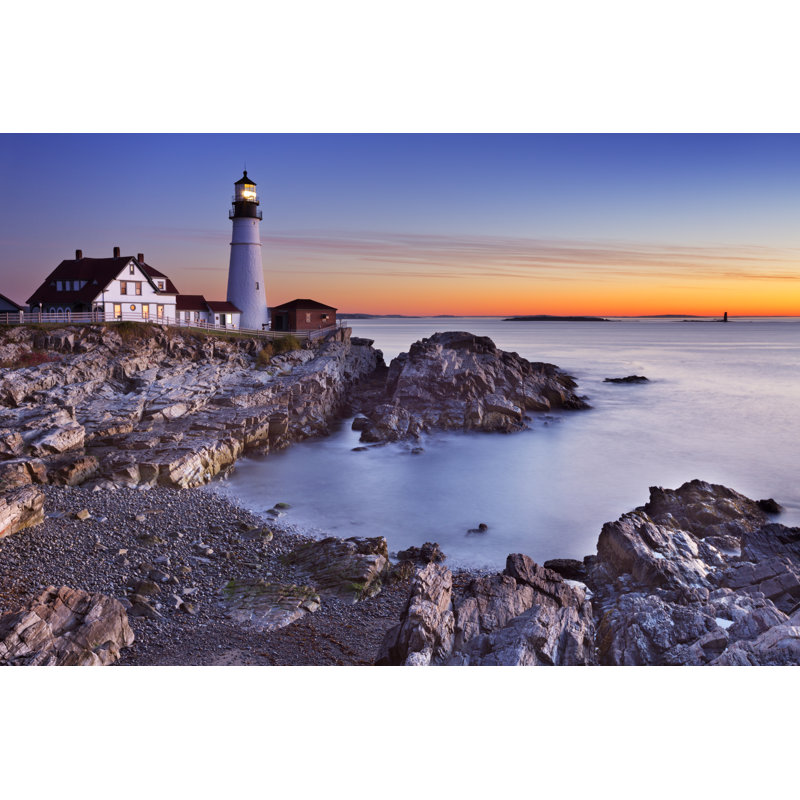 Portland Head Lighthouse - Wrapped Canvas Print, 30cm H x 46cm W