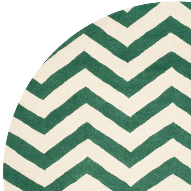 Teresita Hand Tufted Wool Chevron Rug