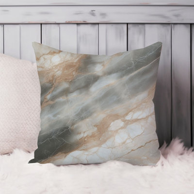Abstract Marble Geode Dreams III Modern Throw Pillow Cover