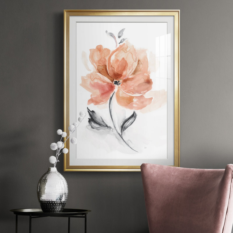 Soft Sensation I - Peinture sur toile encadrée, Or, H 30,5 po x l 42,5 po x P 1,5 po