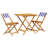 Cordero 2 - Person Wood Patio Dining Set with Square Table