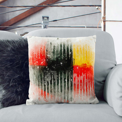 Geometric Square Cushion