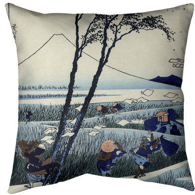 Coussin décoratif en polyester Ejiri in Suruga
