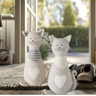 Ensemble de 2 accessoires de porte en tissu pour chat