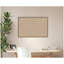 Tableau d'affichage décontracté en lin à motif treillis beige Kate and Laurel-121607795