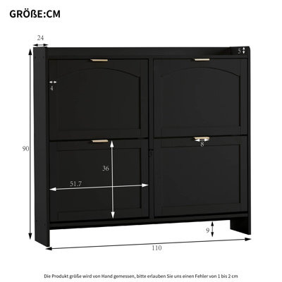 16 Pair Flip Down Shoe Storage