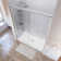 55" - 59'' W x 72'' H Double Sliding Door Semi-Frameless Shower Door With Two Towel Bars