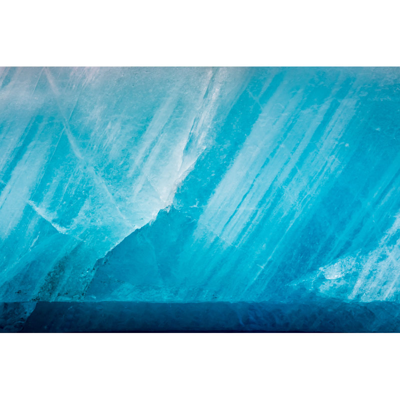 Blue Glacier by Shaiith - Wrapped Canvas Print, 30cm H x 46cm W x 3.8cm D