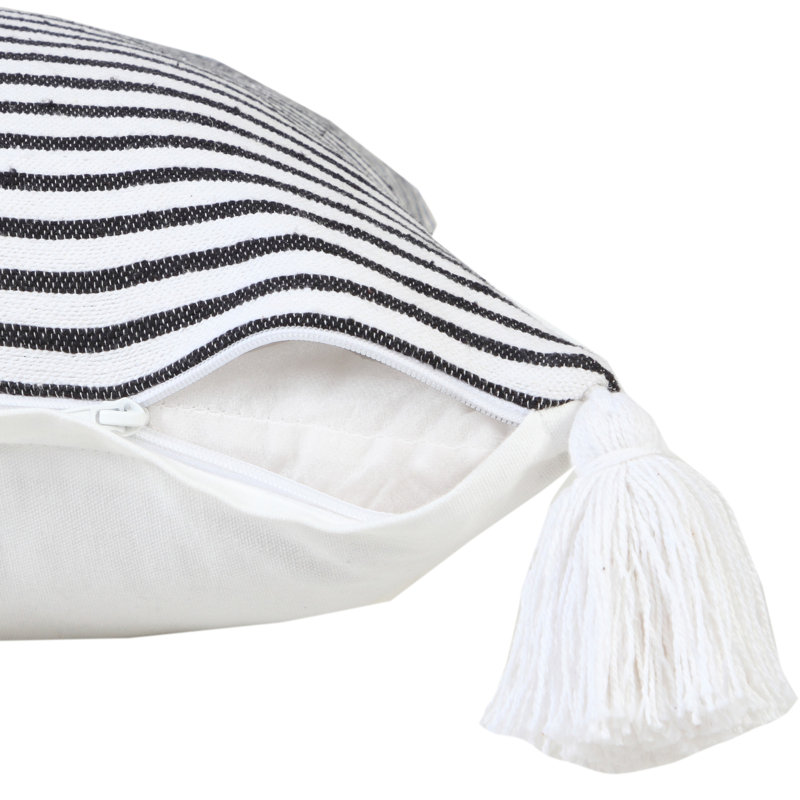 Ensemble de housses de coussin en coton bleu / gris