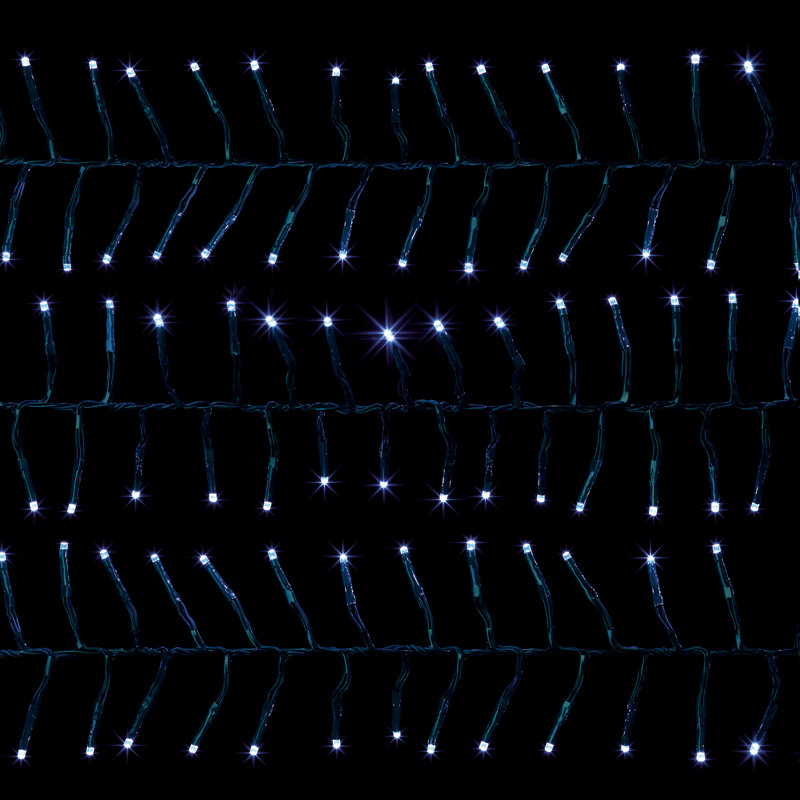 480 Multi Action Cluster String Lights, White
