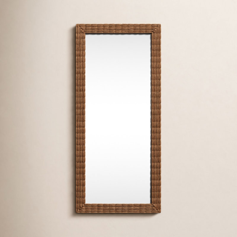 Rosalie Seagrass Rectangle Mirror
