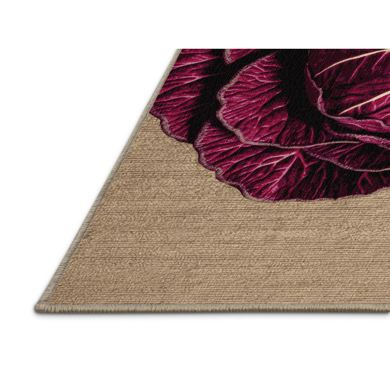  Tapis rouge lavable chou, Rectangulaire 8 pi x 12 pi