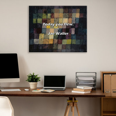 Citation artistique «Aujourd'hui, vous avez volé». Toile tendue par Jae Waller
