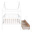 Lit simple en bois avec deux tiroirs-124917716