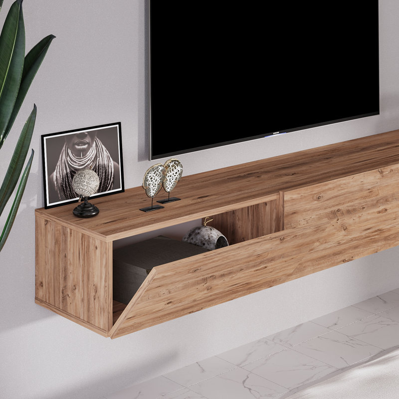 Crédence de rangement l 70,00 po Ragini, Naturel / naturel
