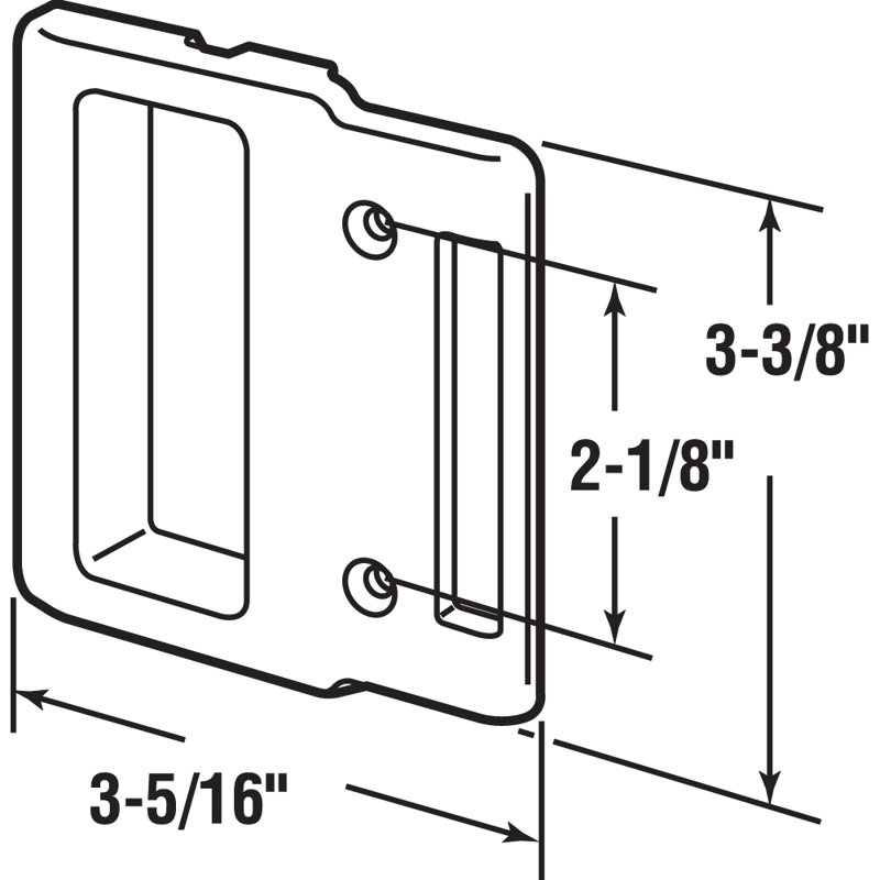 Stone Sliding Screen Door Pull, fits Andersen Sliding Screen Doors (Single Pack)