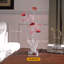 Lampe de table en forme de fleur en aluminium
