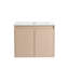Meuble-lavabo double 72 po avec armoire supérieure, meuble-lavabo, lavabo en céramique et conception sans poignée 72 po-126124087-132950575
