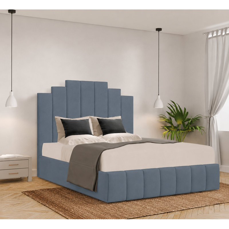 Balzhan Upholstered Ottoman Storage Bed, Double (4'6), Asphalt