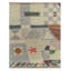 Scandinavian Hand Knotted Wool Geometric Area Rug-2022657686