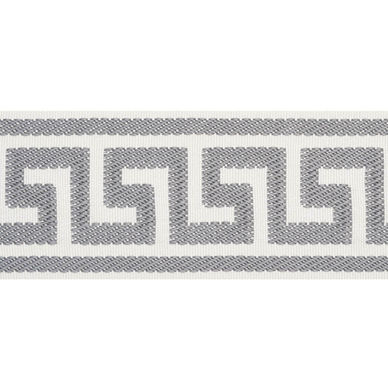 Etienne Silk Greek Key Wide, Gray