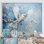«Blue Hues A Serene Scene Of Birds I», reproduction sur toile