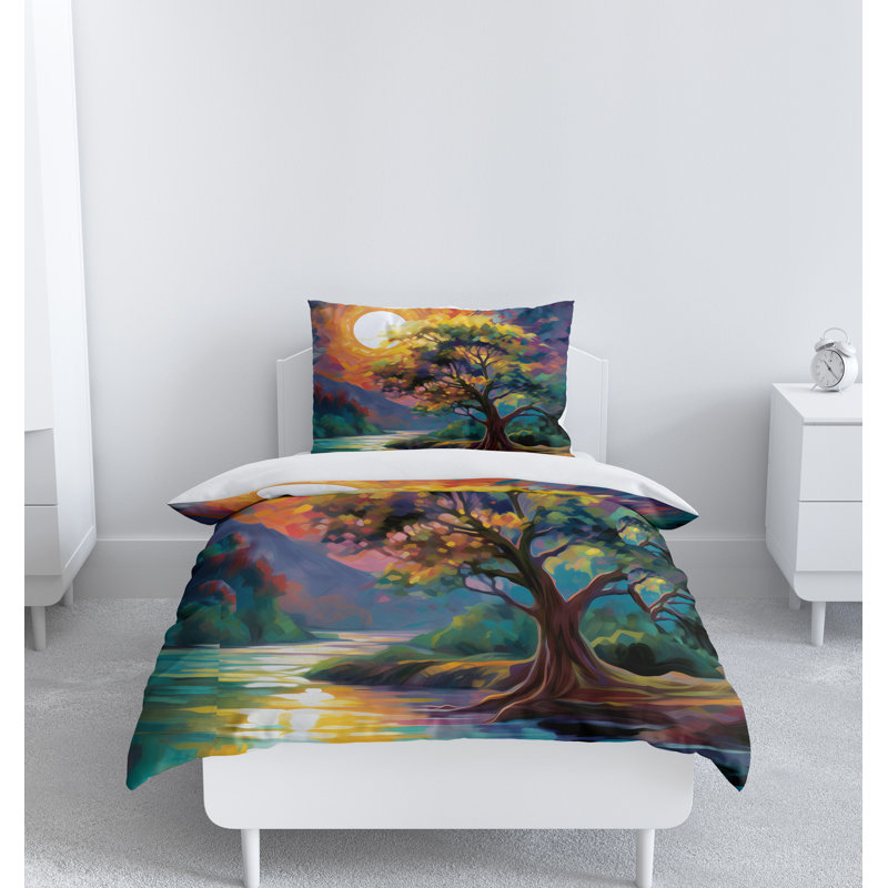 Abstract Duvet Cover, King Duvet Cover + 2 King Shams