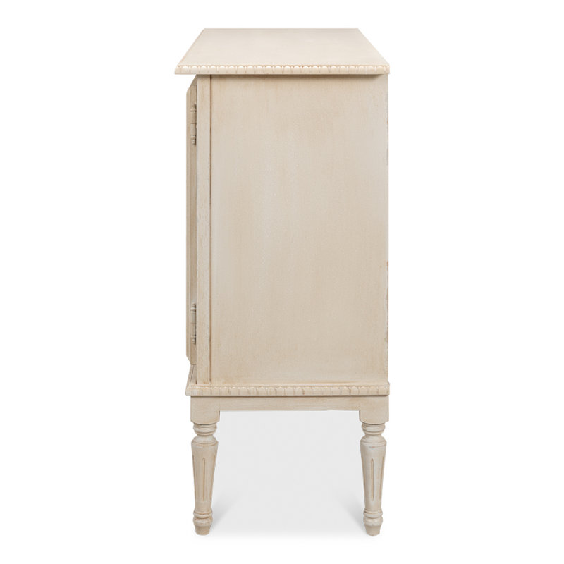 Forsythe 42'' W Solid Wood Sideboard, Bright Lime White