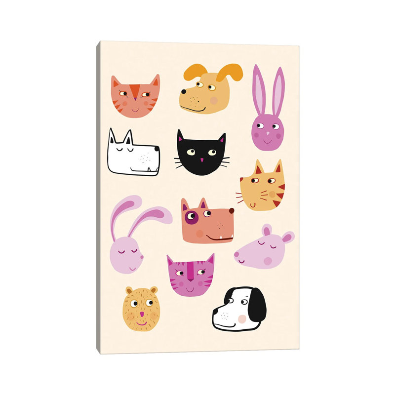 All The Pets by Nic Squirrell - Wrapped Canvas Gallery-Wrapped Canvas Giclée, 66.04 cm H x 45.72 cm W