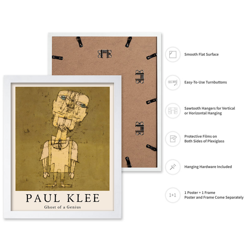Paul Klee - Ghost of a Genius, Affiche, Encadrement blanc, H 16 po x l 20 po