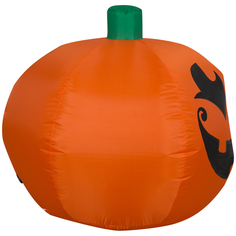 Orange Inflatable Happy Jack-O-Lantern, 2.5 ft Tall