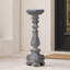 Shabby Chic Distressed Candlestick Statue-513278128
