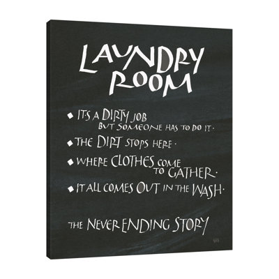 «Laundry Room Sayings», toile tendue par Chris Paschke