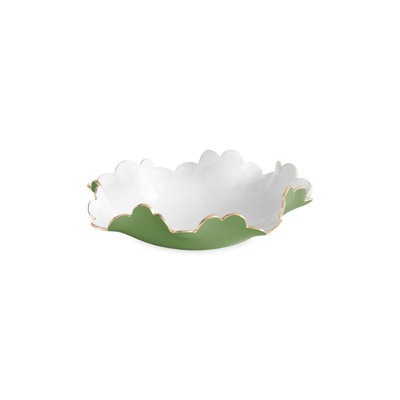 ENCANTO Colette Petit bol rond (vert, feuille et blanc)