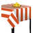 Orange / White