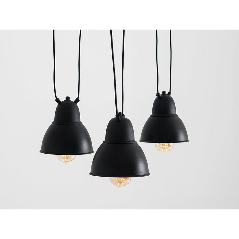 Culpeper 3 - Light Bell Pendant, Black