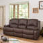 Manervia 3 Seater Faux Leather Reclining Sofa-289488738
