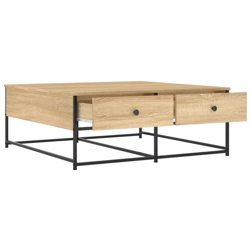 Gakona Frame Coffee Table with Storage, Sonoma Oak
