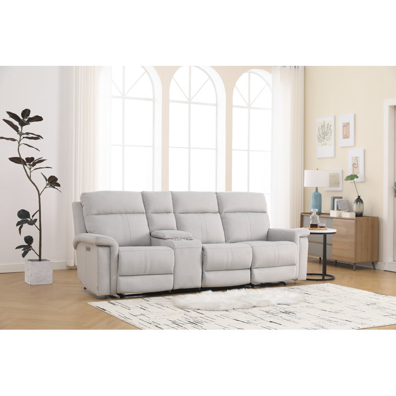 Canapé inclinable électrique inclinable Jonestown, Argent