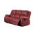 Red Synthetic Leather Motion Sofa