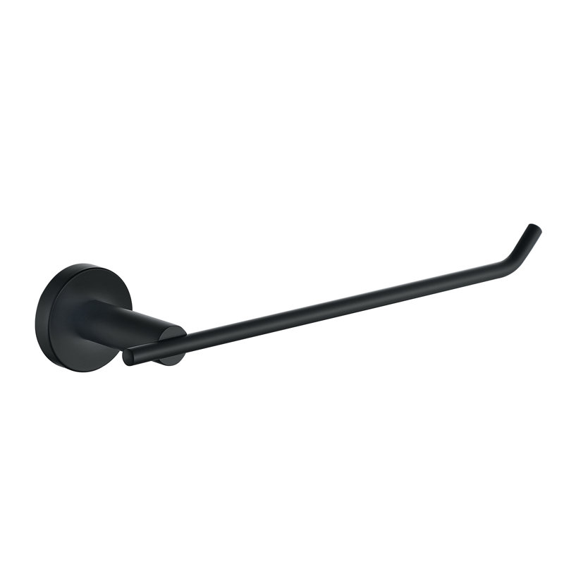 Porte-serviettes mural en acier inoxydable, Noir mat