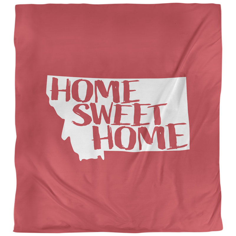 Housse de couette montana doux, Housse de couette pour grand lit, Rouge, Microfibre