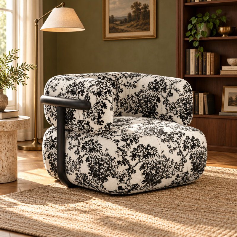 Upholstered 36.6 " Chenille Sofa