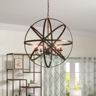 Mitton 8 - Light Dimmable Globe Chandelier
