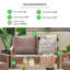 Ensemble de conversation de jardin en bois massif pour 4 personnes Vita - Table de patio moderne et chaises