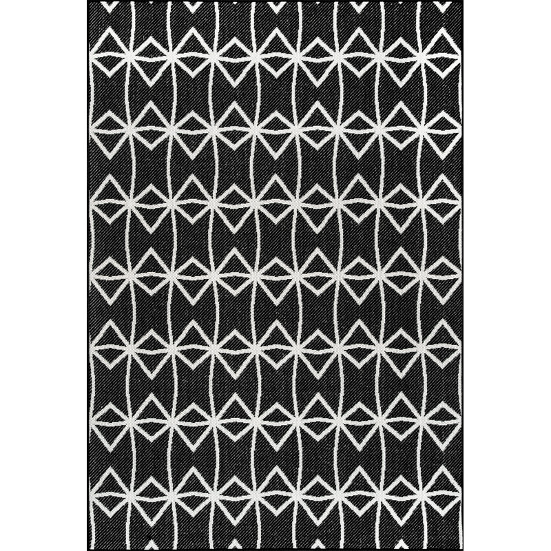 Geometric Indoor / Outdoor Area Rug, Rectangle 152 x 244cm