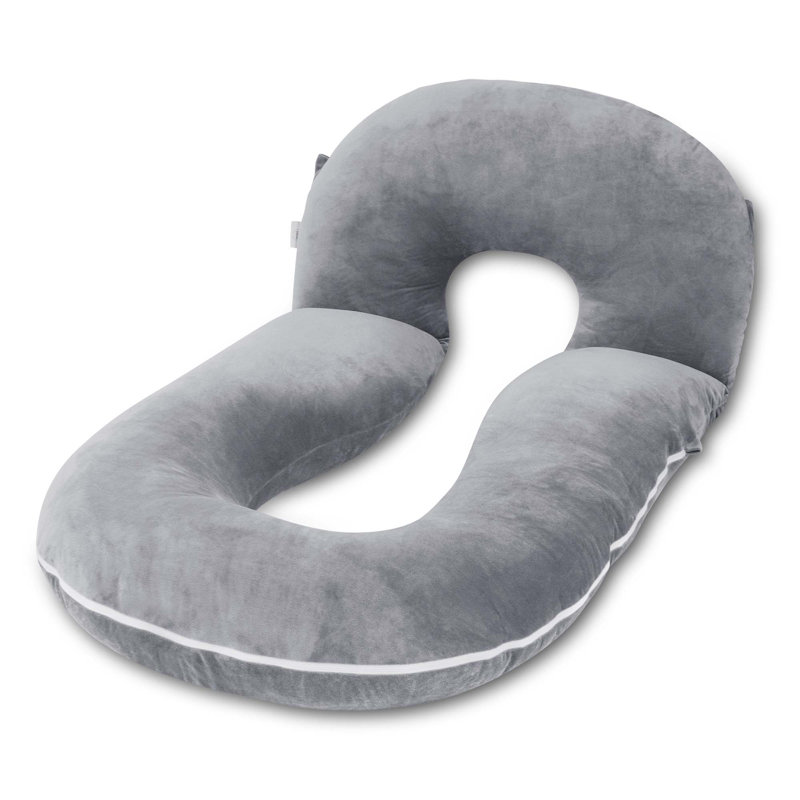  Pregnancy Pillows, Detachable Body Pillow For Sleeping, Nurse & Relax, Multi-use Pregnancy Pillows For Pregnant Women, Grey