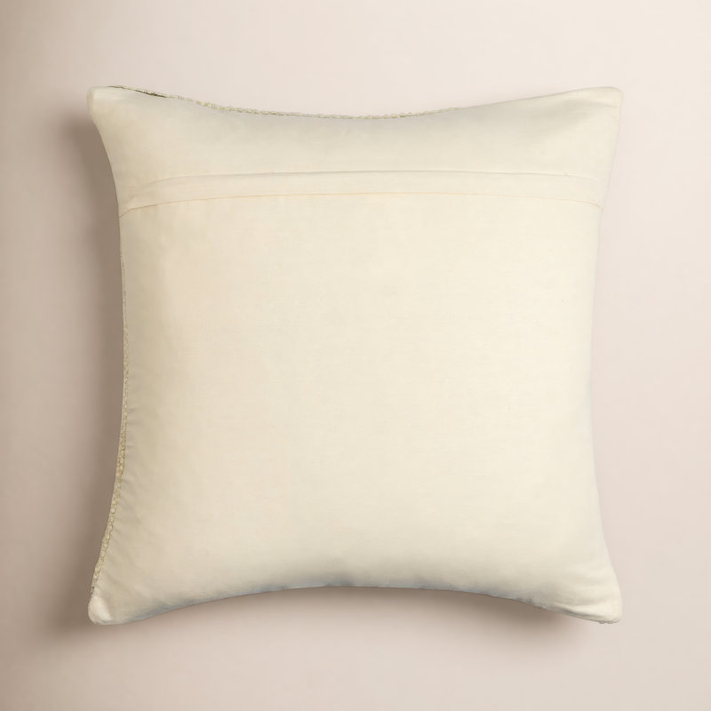 Dia Abstract Wool Blend Pillow Cover, 18" H x 18" W, Polyester/Polyfill